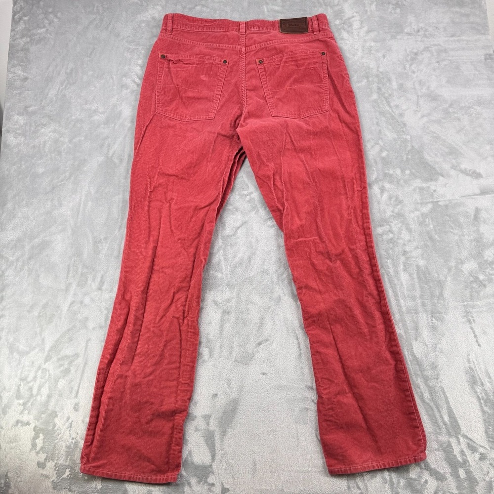 Polo Ralph Lauren Straight Pants Men's 33x32 Red Corduroy 100% Cotton - Picture 9 of 16